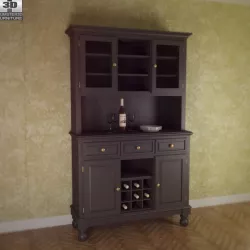 Buffet and Hutch in Black - Home Styles