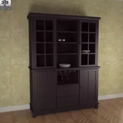 Buffet and Hutch in Ebony - Arts and Crafts