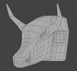 Bull Head Base Mesh