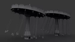 Carousel Low Poly Model