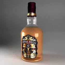 Chivas Regal Bottle 3d model