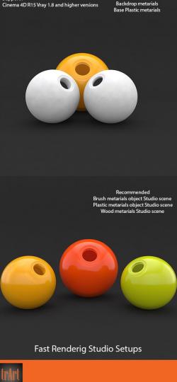 cinema 4d studio lights materials free download 3d models