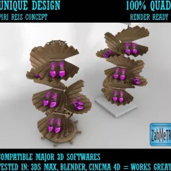 Clam Shell Shoes Showcase Platform