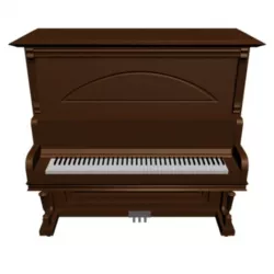classic piano with texture