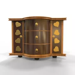Corner Cabinet Drawer and Base Mesh