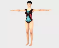 Cute Rigged Female Character