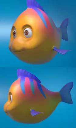 Fish Cartoon Model