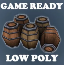 Hand Painted Wooden Barrels