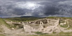 HDRI Archaeological Excavation Area And The Hills
