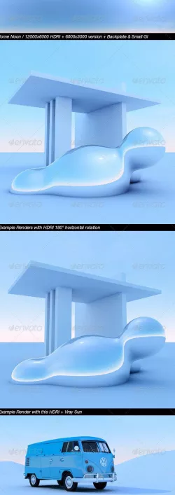HDRi Rome Noon, 12000x6000+Backplates