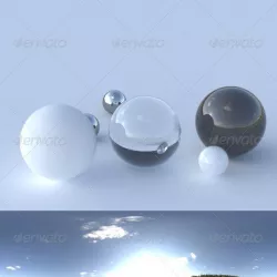 HDRI spherical panorama - 1823- clear sky