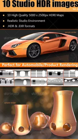 HDRi - Studio Lighting Images x10