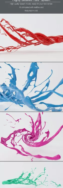Highly Detailed Paint Splash