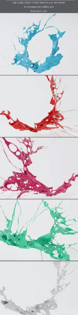 Highly Detailed Paint Splash