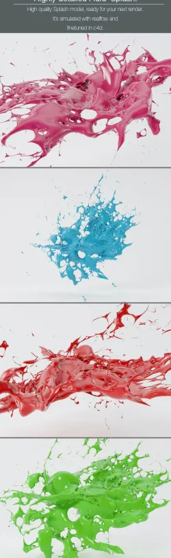 Highly Detailed Paint Splash