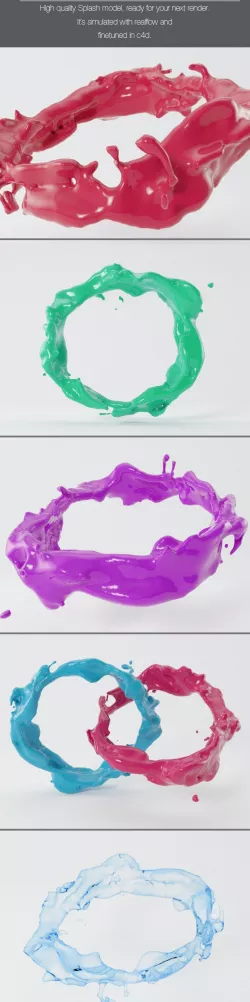 Highly Detailed Paint Splash V4