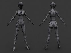 Low Poly Female Base Mesh - Download Free 3D model by Mesh-Base (@mesh-base)  [583d7e9]