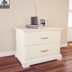 IKEA BIRKELAND Chest of 2 drawers - 3D Model.