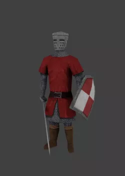 Knight Low Poly Rigged