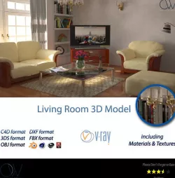 Living Room 3D Model