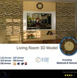 Living Room 3D Model