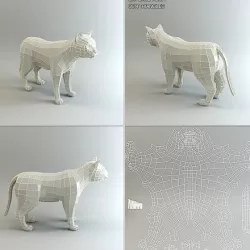 Low Poly Base Mesh Cat
