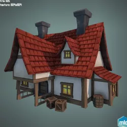 Low Poly Big House