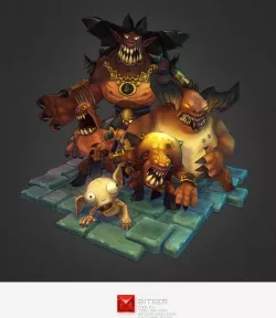 Low Poly Demon Crew