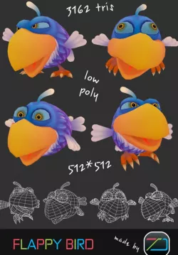 Low Poly Flappy Bird