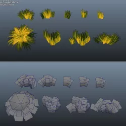 Low Poly Grass Pack