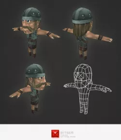 Low Poly Human Archer