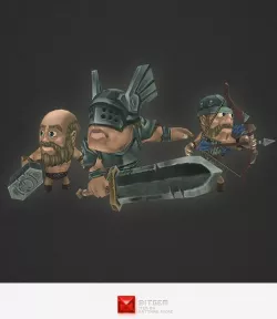 Low Poly Human Character Set