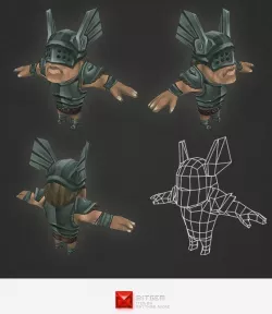 Low Poly Human Warrior