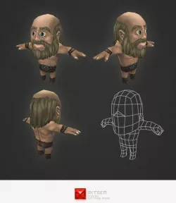 Low Poly Human Worker