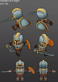 Low Poly Medieval Knight