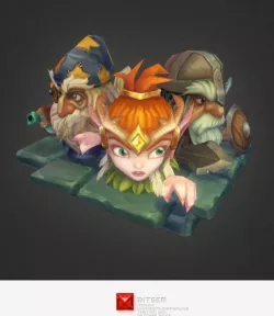 Low Poly Micro Hero Set