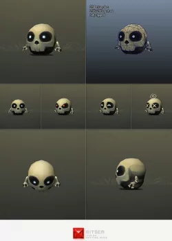 Low Poly Micro Skeleton Tom