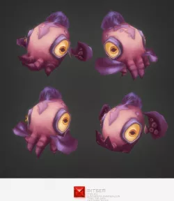 Low Poly Micro Squid Dave