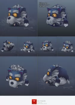 Low Poly Micro Werewolf Otis
