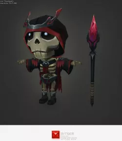 Low Poly Mini Skeleton Wish