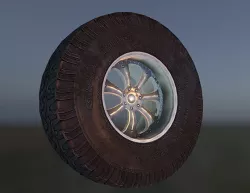 Low poly Next Gen car wheel.