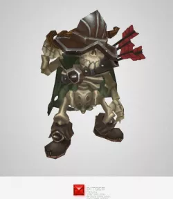 Low Poly Skeleton Archer