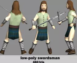 Low Poly Swordsman