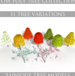 Low Poly Tree Collection