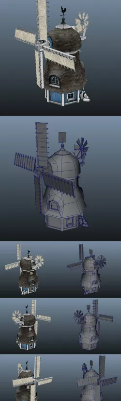 Low Poly Windmill