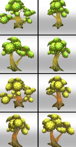 Lowpoly Trees Toon pack 1