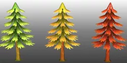 Lowpoly Trees Toon pack 4