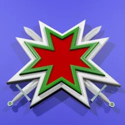 Maltese Cross With Two Crossed Swords