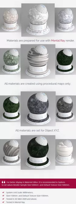 Mental Ray Procedural Marble