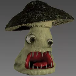 Mushroom Monster - Low-Poly Monster